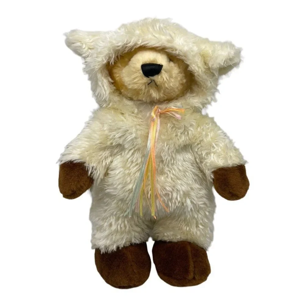 Teddy in Sparkle Easter Costume Plush Bear Lamb Suit Removable Outfit